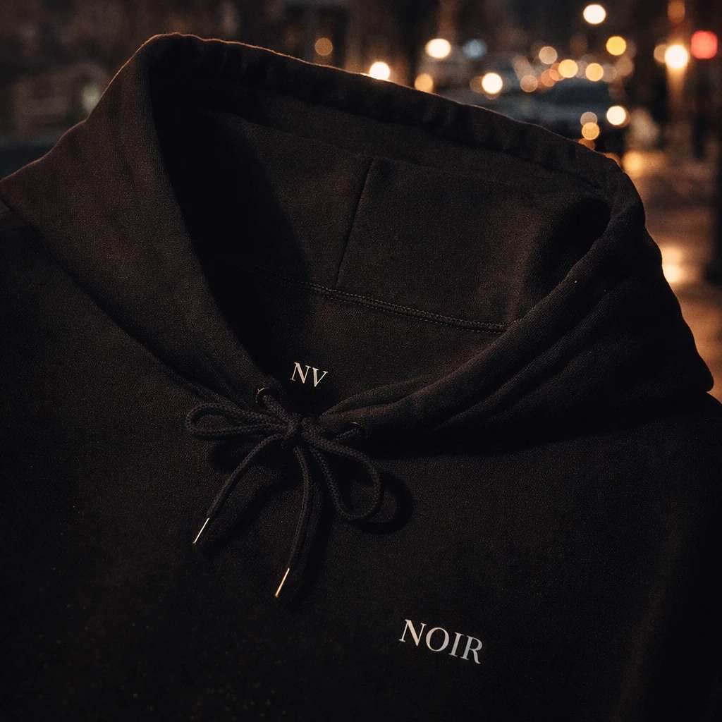 Noir Valeur Hoddie - Minimal Luxury